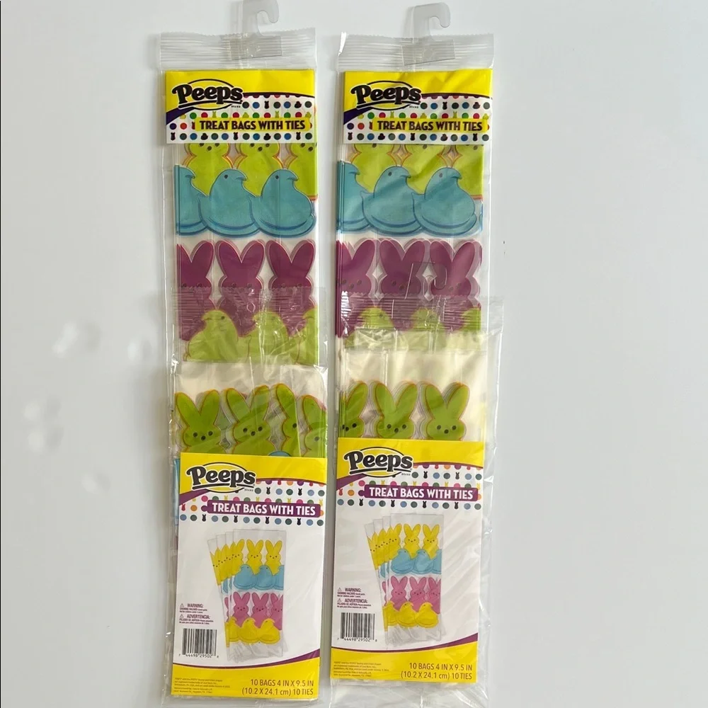 Peeps Treat Bags with Ties - Multicolor 40 Pack Bundle